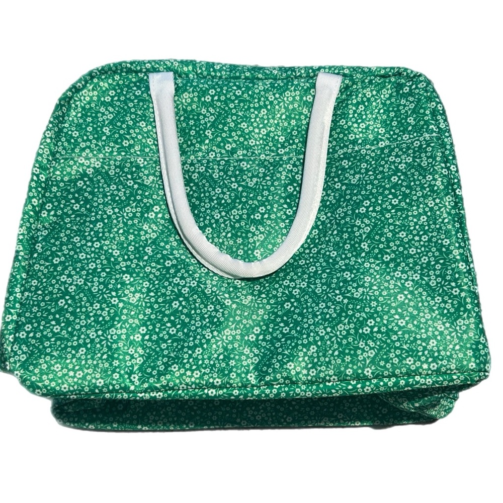 NIP Green Floral Print Insulated Lunch Bag